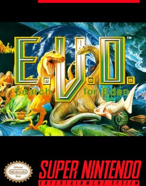 E.V.O.: Search for Eden cover art for Super Famicom