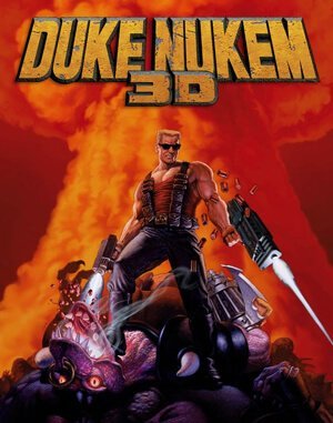 Duke Nukem 3D cover art for DOS