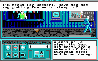 Neuromancer cover art for DOS
