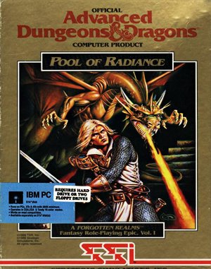 Pool of Radiance cover art for DOS