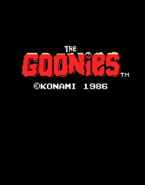 The Goonies cover art for DOS