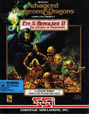Eye of the Beholder II: The Legend of Darkmoon cover art for DOS
