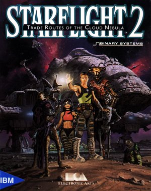 Starflight 2: Trade Routes of the Cloud Nebula cover art for DOS