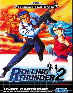 Rolling Thunder 2 cover art for Genesis