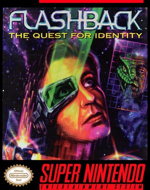 Flashback: The Quest for Identity cover art for Super Famicom