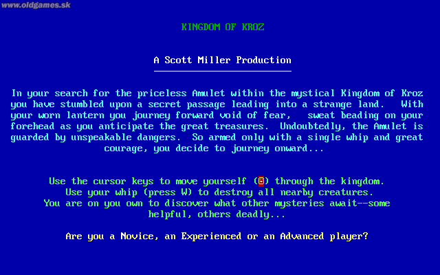Kroz Series cover art for DOS