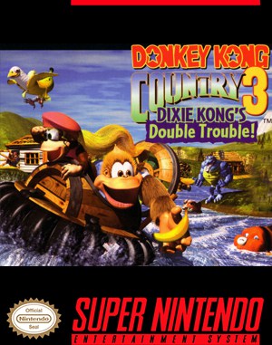 Donkey Kong Country 3: Dixie Kong’s Double Trouble! cover art for Super Famicom