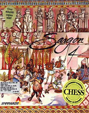 Sargon 4 cover art for DOS