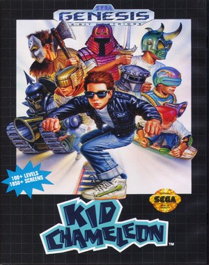 Kid Chameleon cover art for Genesis