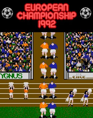 European Championship 1992 cover art for DOS