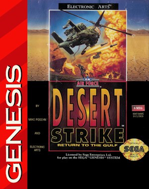 Desert Strike: Return to the Gulf cover art for Genesis