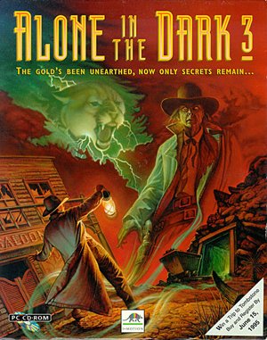 Alone in the Dark 3 cover art for DOS
