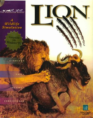 Lion cover art for DOS