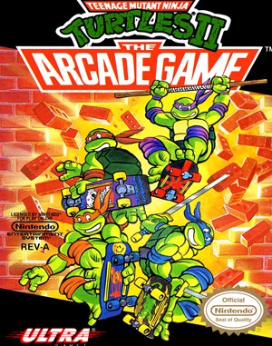 Teenage Mutant Ninja Turtles II: The Arcade Game cover art for Famicom