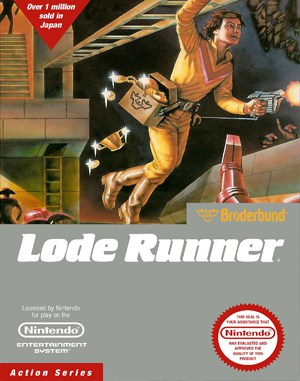 Lode Runner cover art for Famicom