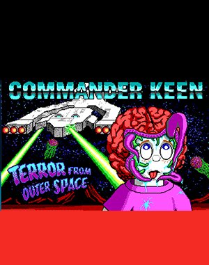 Commander Keen: The Terror from Outer Space cover art for DOS