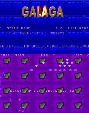 Galaga 94 cover art for DOS