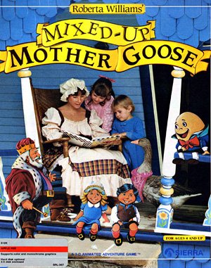 Roberta Williams’ Mixed-Up Mother Goose cover art for DOS