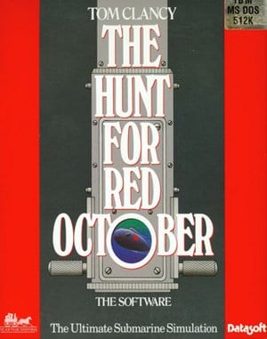 The Hunt for Red October cover art for DOS