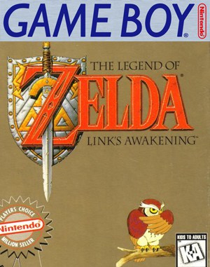The Legend of Zelda Link’s Awakening cover art for Game Boy