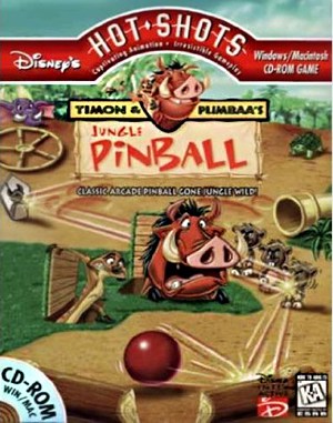Timon & Pumbaa’s Jungle Pinball cover art for DOS