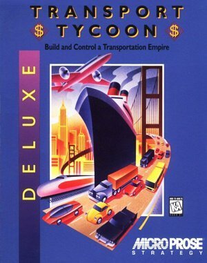 Transport Tycoon Deluxe cover art for DOS