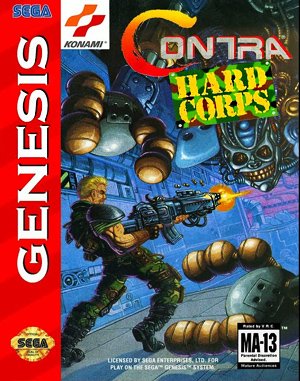 Contra: Hard Corps cover art for Genesis