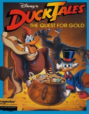 Duck Tales: The Quest for Gold cover art for DOS