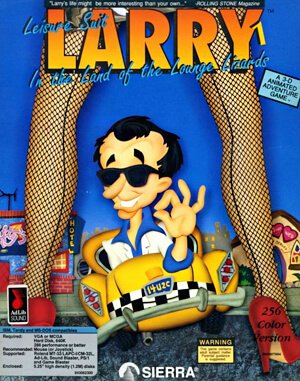 Leisure Suit Larry in the Land of the Lounge Lizards cover art for DOS