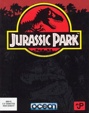 Jurassic Park cover art for DOS