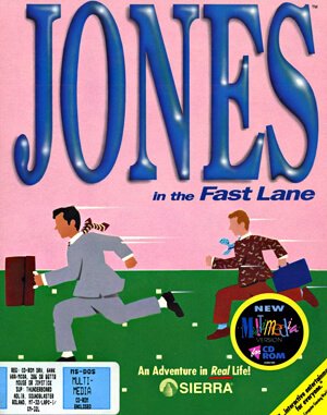 Jones in the Fast Lane cover art for DOS