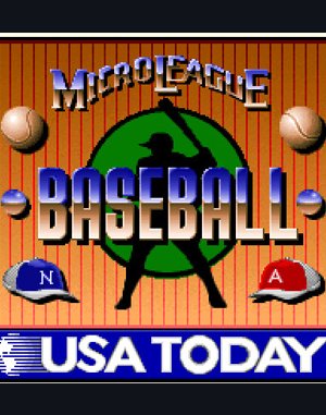 MicroLeague Baseball IV cover art for DOS