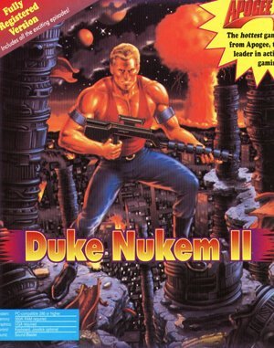 Duke Nukem II cover art for DOS
