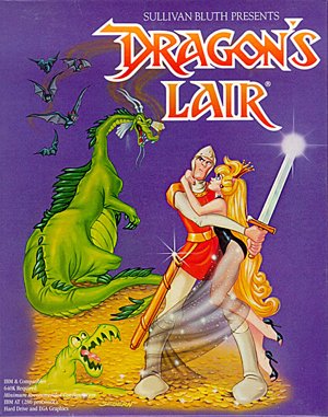 Dragon’s Lair cover art for DOS