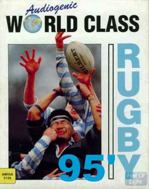 World Class Rugby ’95 cover art for DOS