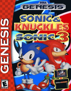 Sonic and Knuckles & Sonic 3 cover art for Genesis