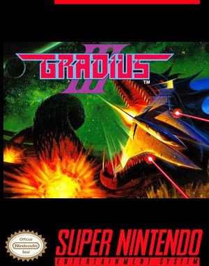 Gradius III cover art for Super Famicom