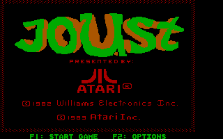 Joust cover art for DOS