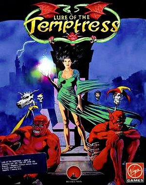 Lure of the Temptress cover art for DOS