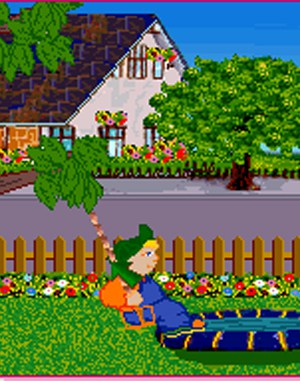 Upside Town cover art for DOS