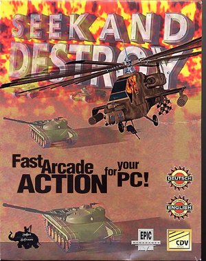 Seek and Destroy cover art for DOS