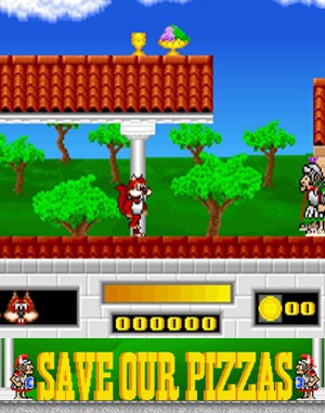 Skunny: Save Our Pizzas! cover art for DOS