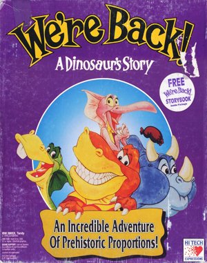 We’re Back!: A Dinosaur’s Story cover art for DOS