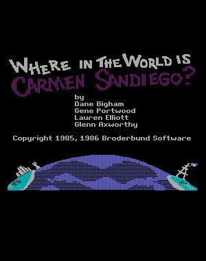 Where in the World is Carmen Sandiego? (Enhanced) cover art for DOS