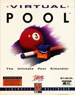 Virtual Pool cover art for DOS