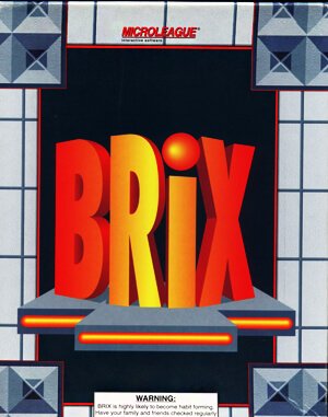 Brix cover art for DOS