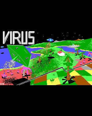 Virus cover art for DOS