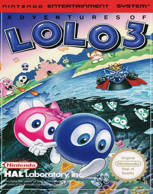 Adventures of Lolo 3 cover art for Famicom
