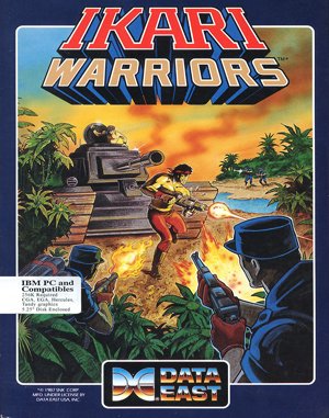 Ikari Warriors cover art for DOS