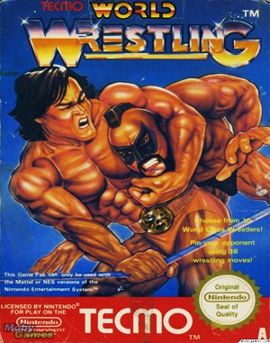 Tecmo World Wrestling cover art for Famicom